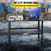 VEVOR Welding Table 36" x 24", 800LBS Capacity Welding Workbench Table, Heavy-Duty Work Bench with 0.63" Fixture Holes and Non-slip Foot Pads for Welding Assembly Repair Works