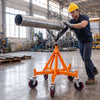 VEVOR Heavy Duty Pipe Roller Stand with Casters for 4-36 in Pipes, Adjustable Height 31"-41", 360° Swivel Casters & Security Chain, 2500 lbs Capacity Roller Stand for Pipe Welding Fabrication