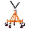 VEVOR Heavy Duty Pipe Roller Stand with Casters for 4-36 in Pipes, Adjustable Height 31"-41", 360° Swivel Casters & Security Chain, 2500 lbs Capacity Roller Stand for Pipe Welding Fabrication