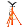 VEVOR 6600lbs 4-in-1 Pipe Stand with V/U/Flat Heads and Mount Plate, 4-in-1 Versatile, 28-52 in Adjustable Height, Folding Portable Design, for Welding, Construction, Fabrication, DIY Projects