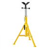 VEVOR V-Head Pipe Stand for 1/8–12 in Pipes, Heavy-Duty 2500LBS Capacity, Adjustable Height 28" - 52", Portable Folding Support Stand for Welding, Cutting & Versatile Piping Projects