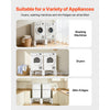 VEVOR Laundry Pedestal, 12 in Height, Washer and Dryer Pedestals with 700 lbs Weight Load Capacity, Non-Slip Feet, 28.3 x 28.3 in Washing Machine Stand Universal Fit, White, 2 Pack