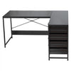 VEVOR L-Shaped Computer Desk, 59-inch Reversible Corner Gaming Desk with Drawers & Storage Shelves, Modern Stylish PC Table Sturdy Work Workstation for Home Office - Easy to Assembly