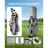 VEVOR Golf Cart Bag, 14 Way Top Divider Organizer, 2-in-1 Golf Club Bag with Full-length Divider, Dual Shoulder Straps, Support Legs, Rain Hood, Storage Pockets, Lightweight Polyester for Men & Women