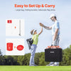 VEVOR Backyard Golf Game, 6 Hole Golf Course, Golf Game Practice Games, Golf Chipping Game for Family, Adults and Kids, Portable Outdoor Yard Golf Game for Lawn, Yard, Camping, Park, Beach