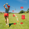 VEVOR Backyard Golf Game, 9 Hole Golf Course, Golf Game Practice Games, Golf Chipping Game for Family, Adults and Kids, Portable Outdoor Yard Golf Game for Lawn, Yard, Camping, Park, Beach
