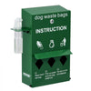 VEVOR Dog Poop Bag Dispenser with Hand Wash Bottle, Lockable Outdoor Dog Waste Bag Holder with 600 Waste Bags, Stake, Pole, Fence & Wall Mounted Dog Poop Bag Storage, Pet Waste Station for Porch, Lawn