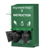 VEVOR Dog Poop Bag Dispenser with Hand Wash Bottle, Lockable Outdoor Dog Waste Bag Holder with 600 Waste Bags, Stake, Pole, Fence & Wall Mounted Dog Poop Bag Storage, Pet Waste Station for Porch, Lawn