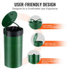 VEVOR Dog Poop Trash Can with 50 Liner Bags, 11.5 Gallons Outdoor Dog Waste Bin with Lid & Liner Clip for Pet Waste Station, Dog Waste Disposal Container for Garden Backyard Park