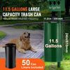 VEVOR Dog Waste Station with Hand Wash Bottle, Commercial Dog Poop Station, 11.5 Gallons Pet Waste Bin with 50 Can Liners, Bag Dispenser & 600 Waste Bags, Outdoor Dog Waste Disposal System for Backyard