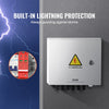 VEVOR PV Combiner Box, 6 String, Solar Combiner Box with 10A Rated Current Fuse 63A Circuit Breaker Lightning Arrester and Solar Connector, Steel Case for On / Off Grid Solar Panel System, IP65