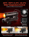 VEVOR forced air kerosene/diesel heater - adjustable temperature control 40°F to 110°F graphic