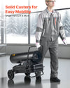 VEVOR heater with wheels - solid casters for easy mobility graphic