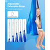 VEVOR Sensory Swing, Double-Layer Fabric Sensorys Hammock, Indoor & Outdoor Sensory Swing with 360° Swivel Hanger, O-Sling, Holds up to 300lbs, Adjustable Aerial Yoga, Hanging Swings for Kids