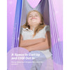VEVOR Sensory Swing, Double-Layer Fabric Sensorys Hammock, Indoor & Outdoor Sensory Swing with 360° Swivel Hanger, O-Sling, Holds up to 300lbs, Adjustable Aerial Yoga, Ceiling Swings for Kids