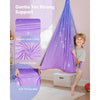 VEVOR Sensory Swing, Double-Layer Fabric Sensorys Hammock, Indoor & Outdoor Sensory Swing with 360° Swivel Hanger, O-Sling, Holds up to 300lbs, Adjustable Aerial Yoga, Ceiling Swings for Kids