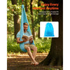 VEVOR Aerial Yoga Hammock, Maximum 300 lbs Load Aerial Silk, Yoga Swing with Nylon Fabric, Daisy Rope, PE Zipper Bag, Gymnastics Swings Suitable for Men and Women, Dual-Function Hammock & Swing