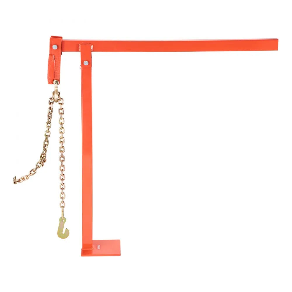 VEVOR 32 in T Post Puller, Heavy Duty Fence Post Puller with 43 in Lifting Chain, Rust-Resistant Steel, Labor-Saving T-Post Remover Tool for Round Fence Posts, Sign Posts & Tree Stumps