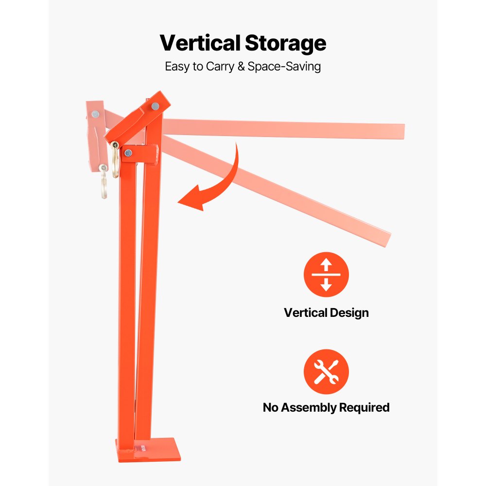 VEVOR 36 in T Post Puller, Heavy Duty Fence Post Pullers with Puller Plate & 47 in Lifting Chain, Labor-Saving T-Post Remover Tool for Round Fence Posts, Sign Posts & Tree Stumps