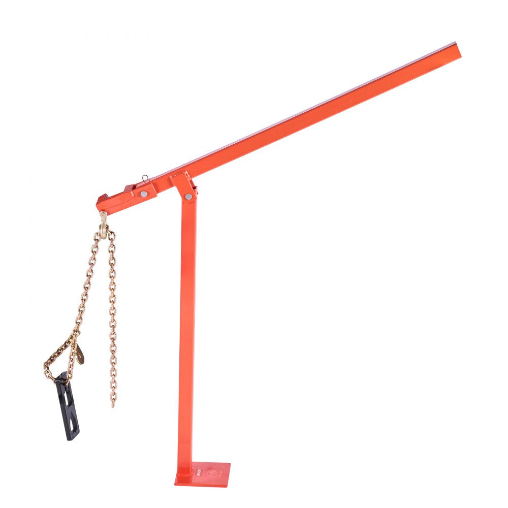 VEVOR 36 in T Post Puller, Heavy Duty Fence Post Pullers with Puller Plate & 47 in Lifting Chain, Labor-Saving T-Post Remover Tool for Round Fence Posts, Sign Posts & Tree Stumps