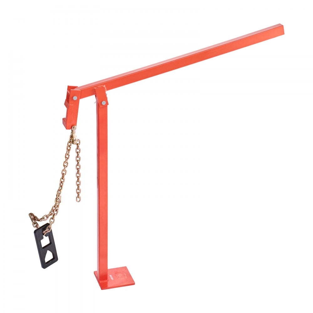VEVOR 36 in T Post Puller, Heavy Duty Fence Post Pullers with Puller Plate & 47 in Lifting Chain, Labor-Saving T-Post Remover Tool for Round Fence Posts, Sign Posts & Tree Stumps