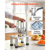 VEVOR French Fry Cutter, Commercial Vegetable Chopper with 4 Blades (1/4", 3/8", 6-Wedge & Apple Corer), Stainless Steel Potato Slicer for Fries, Onion, Carrots, Lemon – Home & Restaurant Use