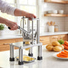 VEVOR French Fry Cutter, Commercial Vegetable Chopper with 4 Blades (1/4", 3/8", 6-Wedge & Apple Corer), Stainless Steel Potato Slicer for Fries, Onion, Carrots, Lemon – Home & Restaurant Use