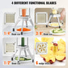 VEVOR Commercial Chopper with 4 Replacement Blades Commercial Vegetable Chopper Stainless Steel French Fry Cutter Potato Dicer & Slicer Commercial Vegetable Fruit Chopper for Restaurants & Home Kitche