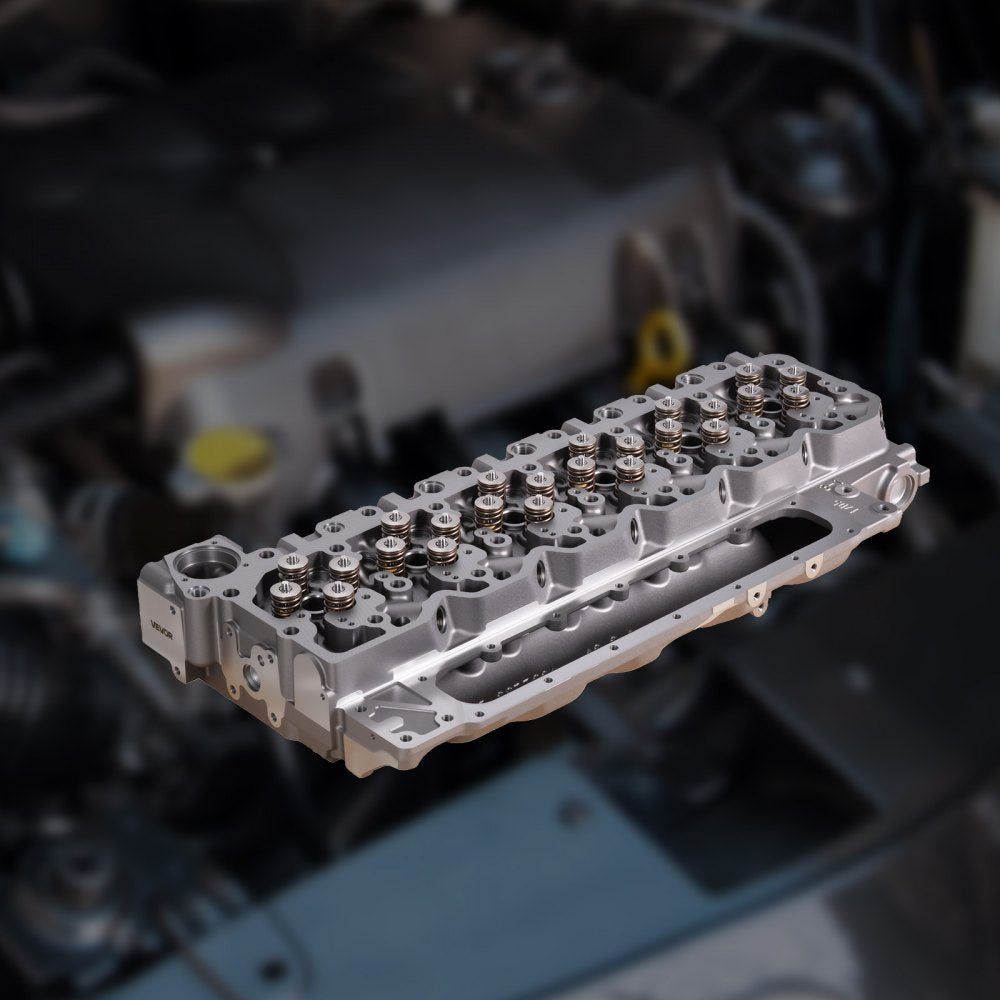 VEVOR Cylinder Head Assembly, 6.7L Replacement for 2007-2018 Dodge Cummins 6.7L, Compatible with Dodge Ram 2500 3500 4500 Models, Complete Engine Cylinder Head Assembly Replaces 3977221, Cast Iron