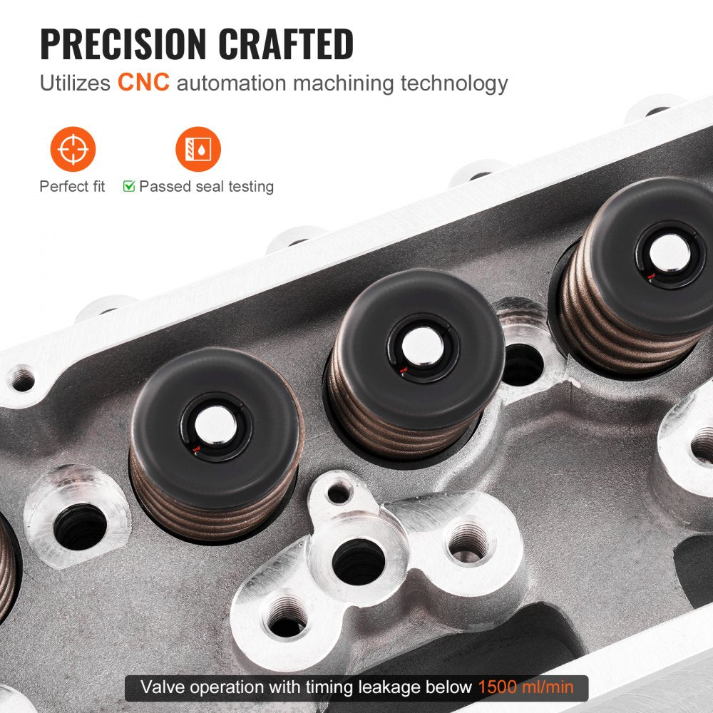 VEVOR Engine Cylinder Head Assembly Replacement, Aluminum Engine Cylinder Head Kit, Compatible with Small Block Chevrolet Engines, SBC 327/ 350/ 383, Corvette, Camaro, Z06