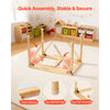 VEVOR Sensory Table for Toddlers, Foldable Wooden Kids Activity Table with Double-Sided Board, Storage Bins, and Non-Slip Feet, for Boys and Girls Playing Sand and Water, Drawing, Studying, Dining