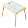 VEVOR Sensory Table for Toddlers, Wooden Kids Activity Table with Reversible Double-Sided Board, Storage Bins, and Non-Slip Feet, for Boys and Girls Playing Sand and Water, Drawing, Studying, Dining