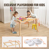 VEVOR Sensory Table for Toddlers, Kids Activity Table with 3 Foldable Storage Bins & Double-Sided Board, Indoor/Outdoor Play Sand and Water Table, Wooden Kids Sensory Table for Drawing Studying Dining