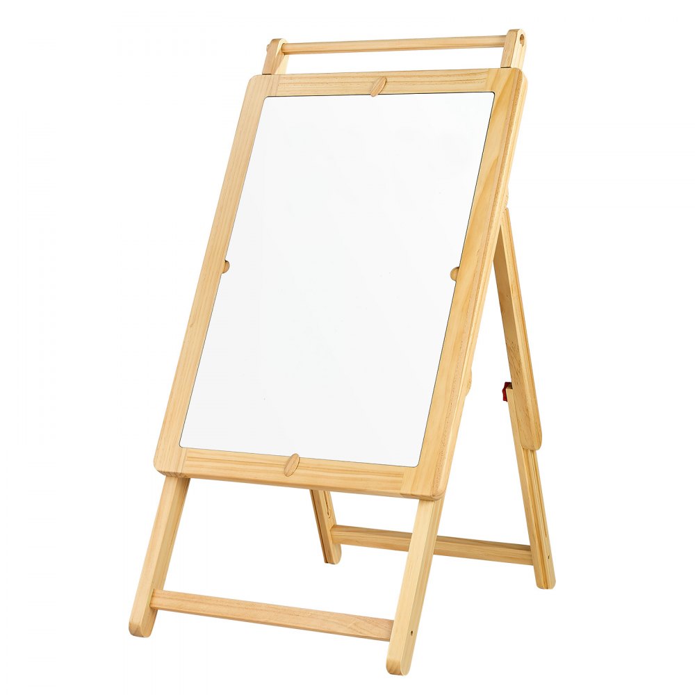 VEVOR Sensory Table for Toddlers, Wooden Kids Activity Table and Art Easel with Reversible Double-Sided Board, Storage Bins, for Boys and Girls Playing Sand and Water, Drawing, Studying, Dining