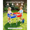 VEVOR Sensory Table for Toddlers, Kids 2-Station Sand and Water Adjustable Play Table with Detachable Storage Bins and Non-Slip Feet, Carbon Steel Frame, Rounded Corners, for Boys and Girls Exploring