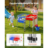 VEVOR Sensory Table for Toddlers, Kids 2-Station Sand and Water Adjustable Play Table with Detachable Storage Bins and Non-Slip Feet, Carbon Steel Frame, Rounded Corners, for Boys and Girls Exploring