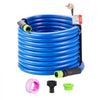 VEVOR 50ft Heated Water Hose for RV, Heated Drinking Water Hose Antifreeze to -45°F, Automatic Self-regulating, 5/8" I.D. with 3/4" GHT Adapter, Lead and BPA Free