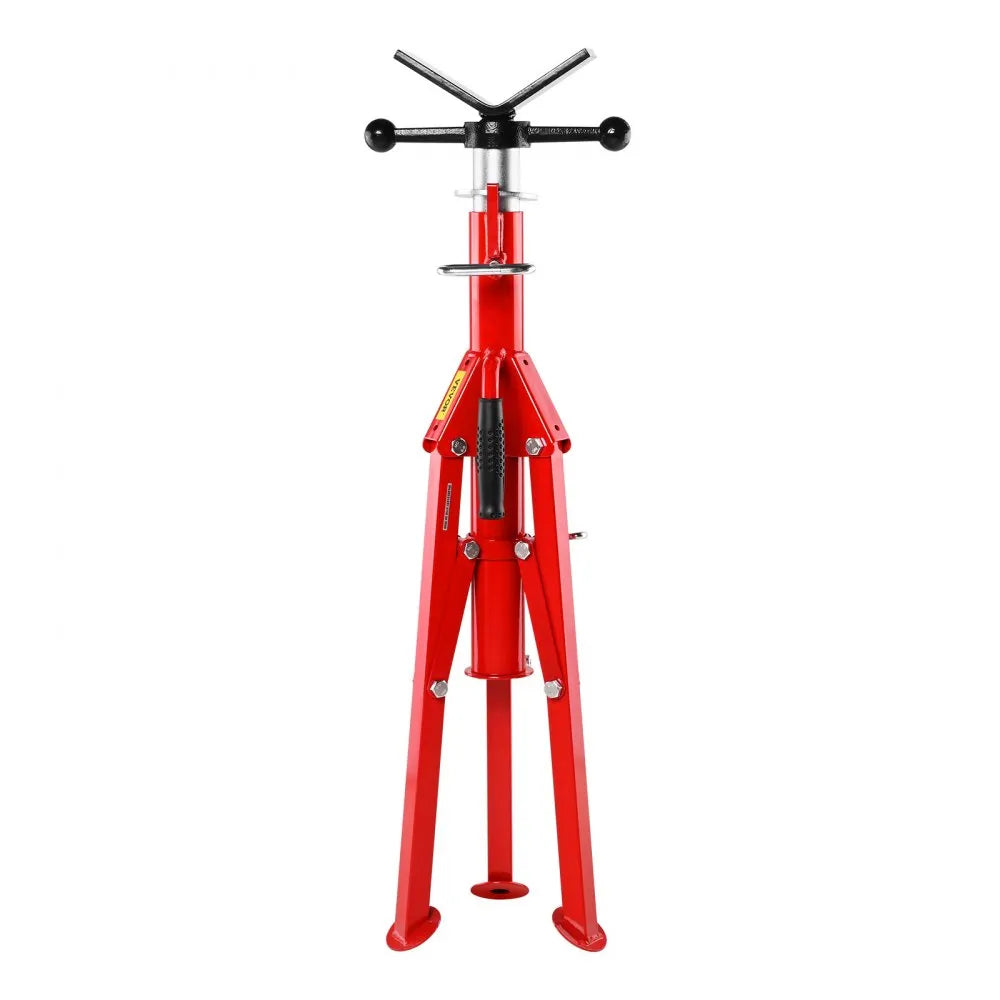 VEVOR V Head Pipe Stand Adjustable Height 28-52 Inch, Pipe Jack Stands 2500 LB. Capacity,Folding Portable Pipe Stands 1/2 to 12 Inch Pipe Supporting,Steel Jack Stands