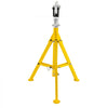 VEVOR 0.5-12 inch Roller Pipe Stand Adjustable Height 32\"-55\" Pipe 2500Lb Capacity Jack Stands Folding Portable High Folding Pipe Stand with Roller Head Fold A Trailer Jacks