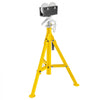 VEVOR 0.5-12 inch Roller Pipe Stand Adjustable Height 32\"-55\" Pipe 2500Lb Capacity Jack Stands Folding Portable High Folding Pipe Stand with Roller Head Fold A Trailer Jacks