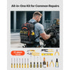 VEVOR Tool Backpack with Tools, 65 Pockets, Heavy-duty Tools Storage Organizer Bags with Laptop Compartment & Molded Base, Electrician Jobsite Backpack for Electrician, Repairman, and HVAC Techs