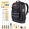 VEVOR Tool Backpack with Tools, 65 Pockets, Heavy-duty Tools Storage Organizer Bags with Laptop Compartment & Molded Base, Electrician Jobsite Backpack for Electrician, Repairman, and HVAC Techs