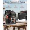 VEVOR Tool Backpack, 56 Pockets, Heavy-duty Tools Storage Organizer Bags with Molded Base, Electrician Jobsite Backpack for Construction Jobsite, Electrician, Industrial, Repairman, and HVAC Techs