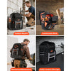 VEVOR Tool Backpack, 56 Pockets, Heavy-duty Tools Storage Organizer Bags with Molded Base, Electrician Jobsite Backpack for Construction Jobsite, Electrician, Industrial, Repairman, and HVAC Techs