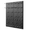 VEVOR Metal Pegboard Panels, 24" x 12" Pegboard, 2 Panels, Heavy Duty Peg Board Wall Organizer with Accessories, for Living Room Garage Tool Storage Office Organization Craft Room Kitchen Home, Black