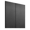VEVOR Metal Pegboard Panels, 24" x 12" Pegboard, 2 Panels, Heavy Duty Peg Board Wall Organizer with Accessories, for Living Room Garage Tool Storage Office Organization Craft Room Kitchen Home, Black