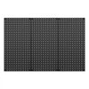 VEVOR Metal Pegboard Panels, 24" x 12" Pegboard, 3 Panels, Heavy Duty Steel Peg Board Wall Organizer, for Living Room Garage Tool Storage Workbench Office Organization Craft Room Kitchen Home, Black