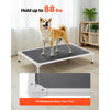 VEVOR Elevated Dog Bed for Large Dogs, Portable Raised Dog Cot with Aluminum Tube Metal Frame and Breathable Textilene Mesh, Indoor & Outdoor Pet Cooling Raised Hammock Bed, L, Gray