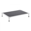 VEVOR Elevated Dog Bed for Large Dogs, Portable Raised Dog Cot with Aluminum Tube Metal Frame and Breathable Textilene Mesh, Indoor & Outdoor Pet Cooling Raised Hammock Bed, L, Gray