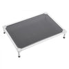 VEVOR Elevated Dog Bed for Large Dogs, Portable Raised Dog Cot with Aluminum Tube Metal Frame and Breathable Textilene Mesh, Indoor & Outdoor Pet Cooling Raised Hammock Bed, L, Gray